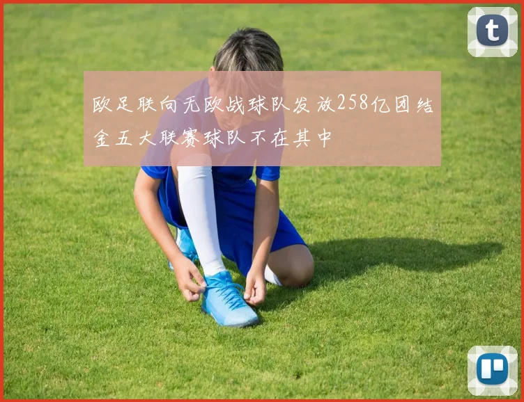 欧足联向无欧战球队发放258亿团结金五大联赛球队不在其中